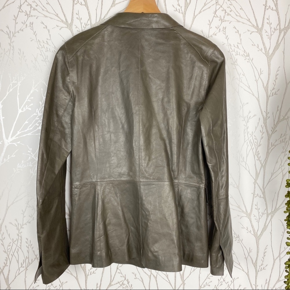 LAFAYETTE 148 New York Granite Leather Jacket NWT - Picture 7 of 13